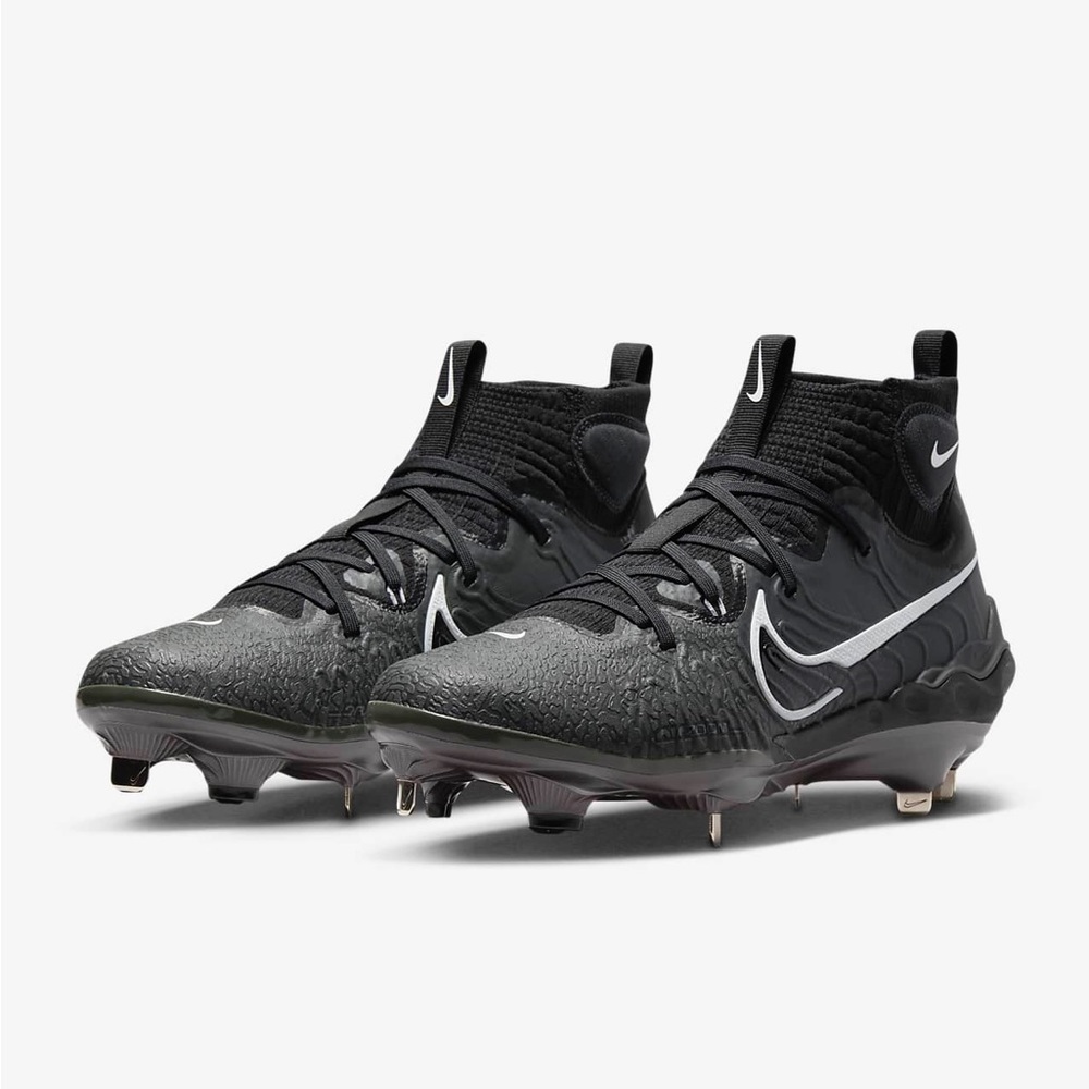 Nike Alpha Huarache NXT Men's Baseball Cleats Black Smoke Grey White 8.5 - Picture 5 of 11